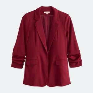 Skies Are Blue Maroon Blazer